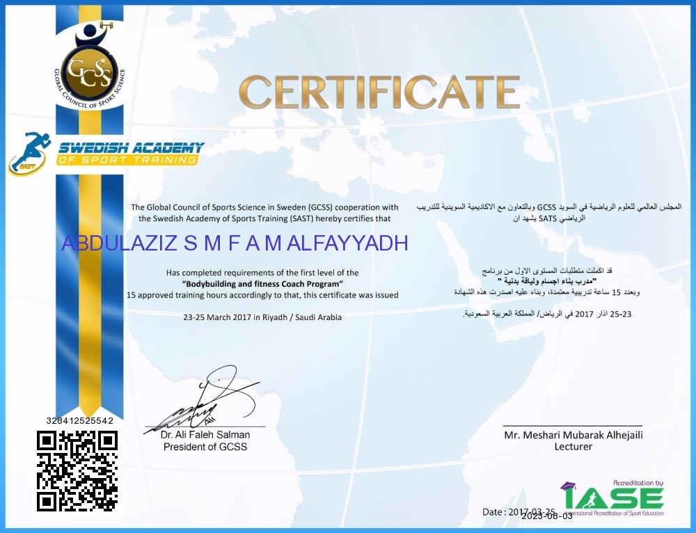 ABDULAZIZ S M F A M ALFAYYADH